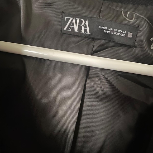 Zara Black Peacoat with Gold Accents - Picture 6 of 6